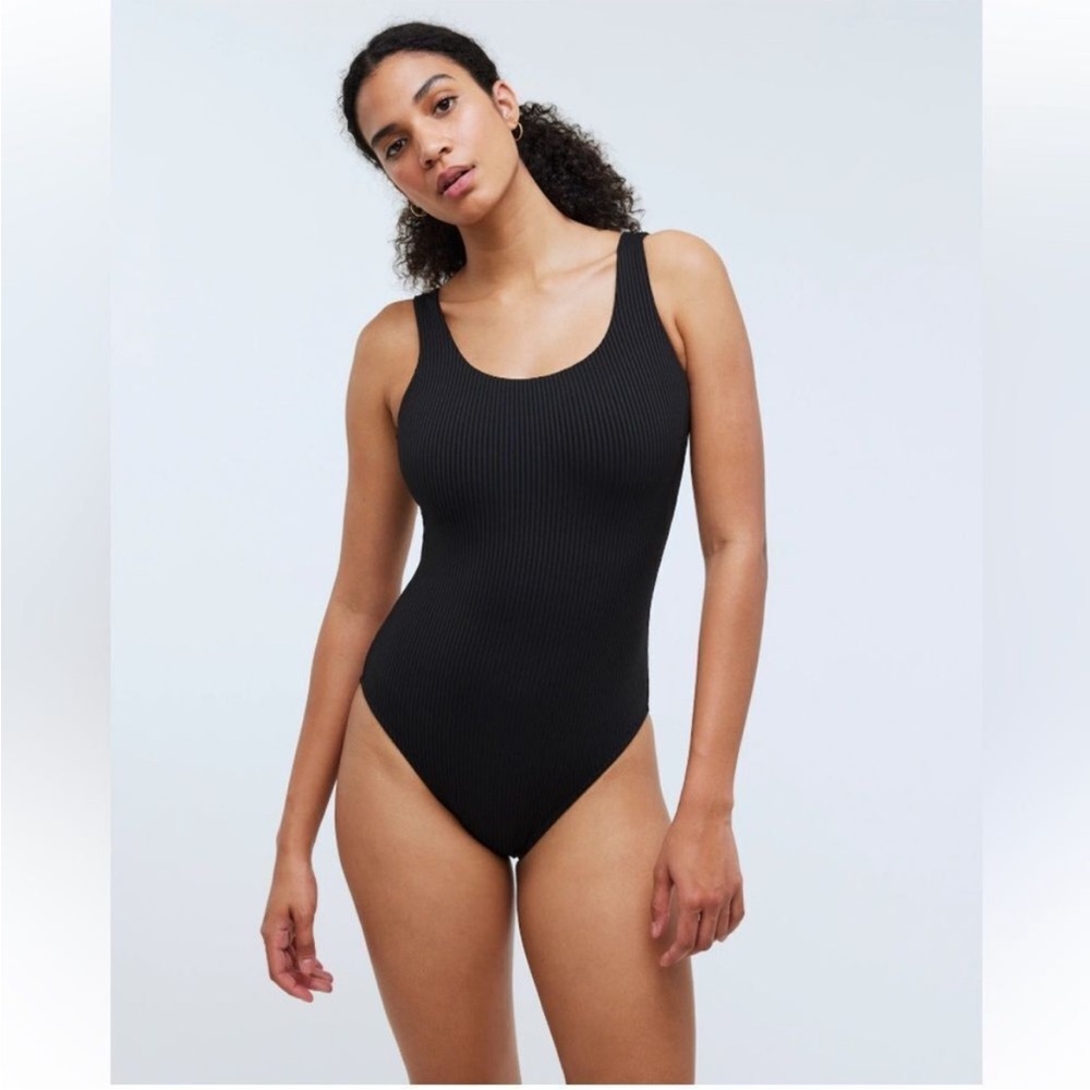 Madewell Swim S One-Piece Swimsuit Black